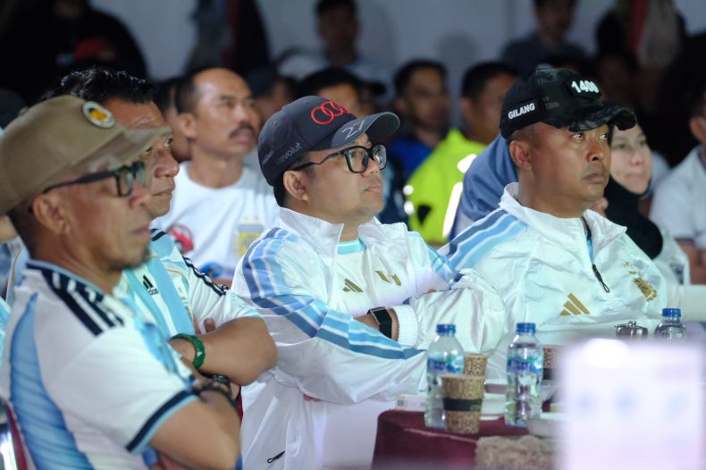 Argentina Melaju ke Final, Wabup Gowa Luapkan Kegembiraan Saat Nobar di Kodim 1409
