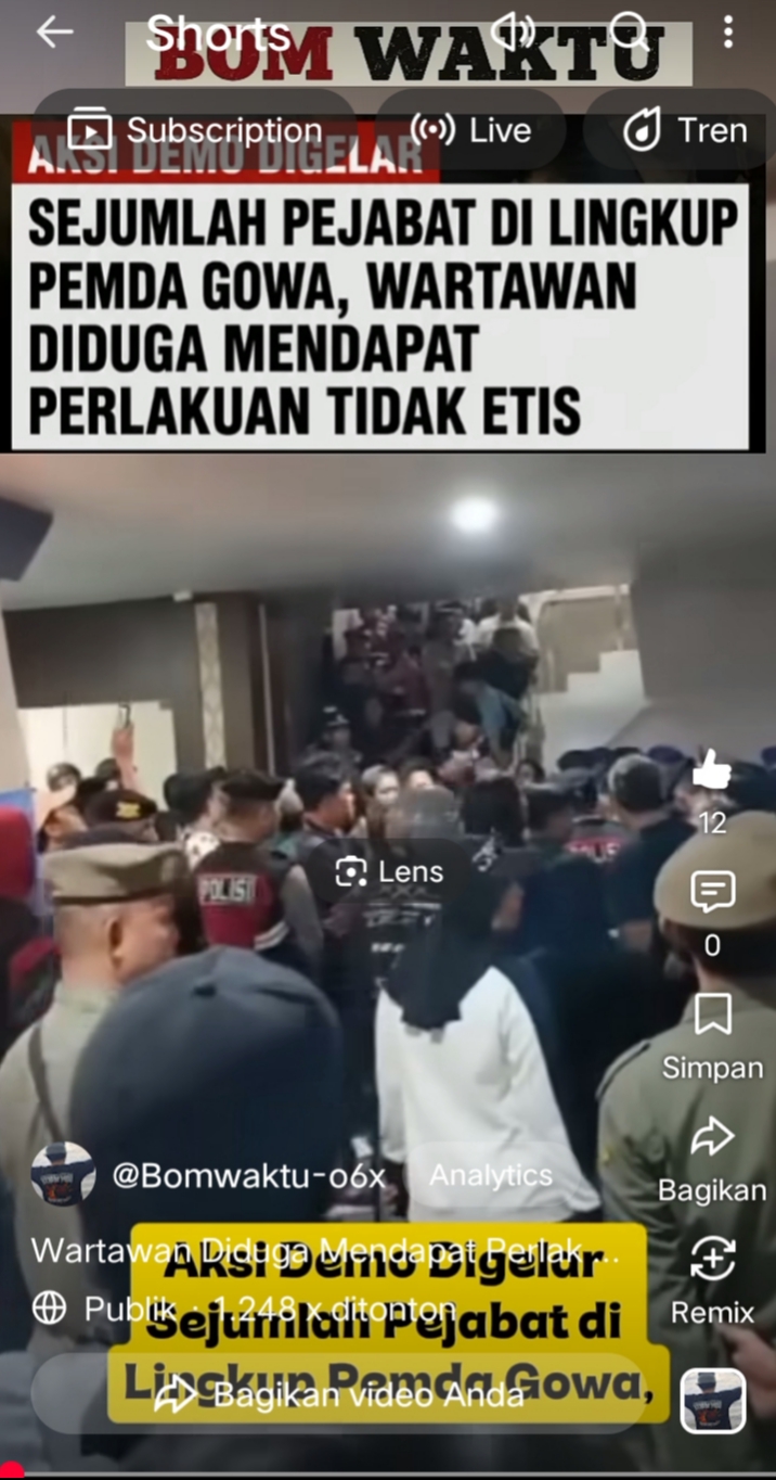 Pejabat dan ASN Gelar Aksi di Pemkab Gowa, Wartawan Diduga Diperlakukan Tidak Etis hingga Alami Kekerasan