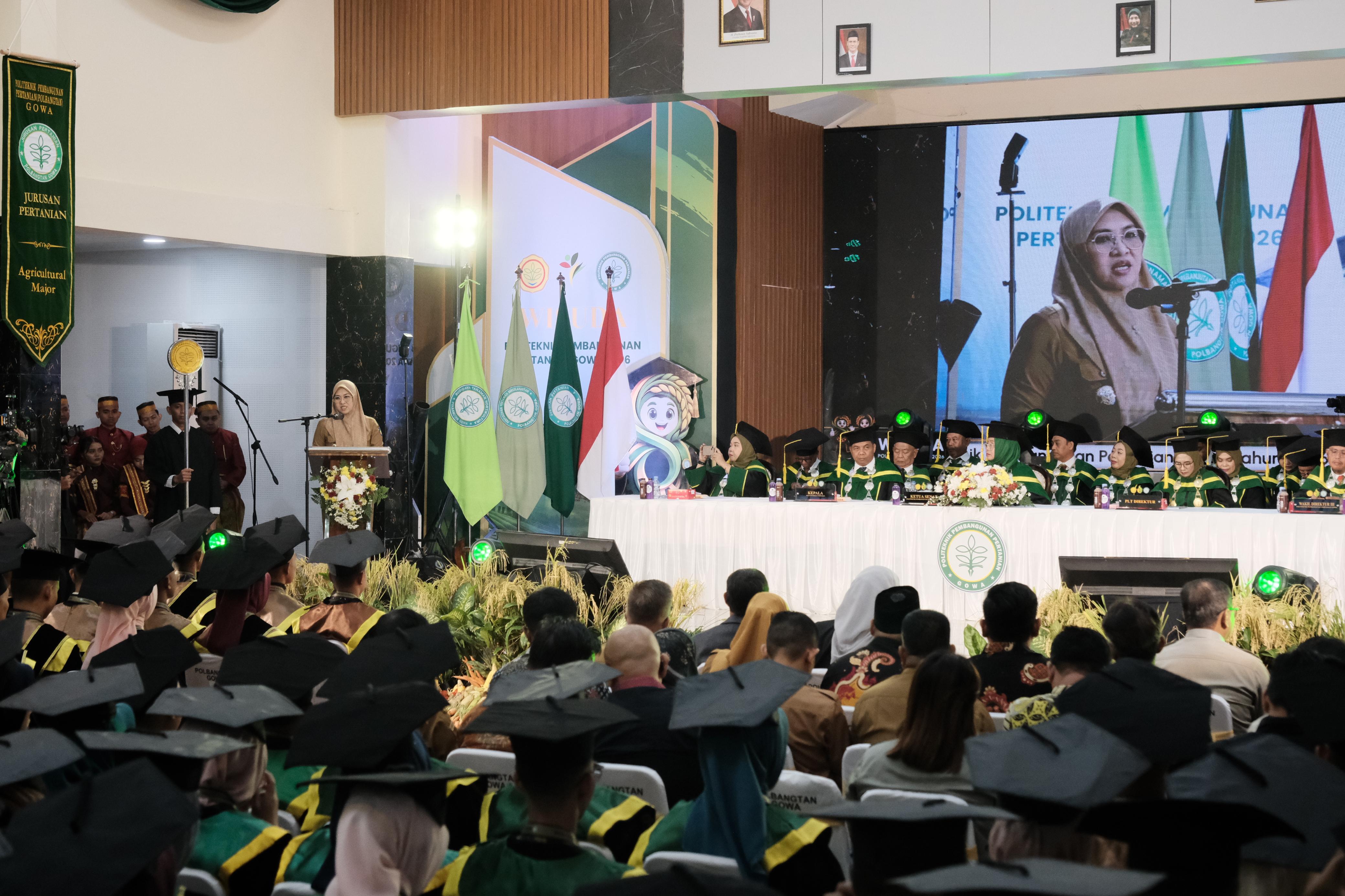 Bupati Gowa Hadiri Wisuda Polbangtan Generasi Muda Kembangkan Teknologi Pertanian